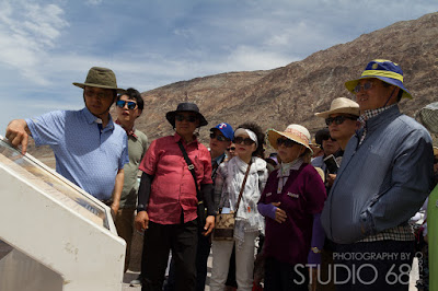 tourists at death valley