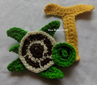 Sweet Nothings Crochet free crochet patterns, free motif pattern for T is for turtle