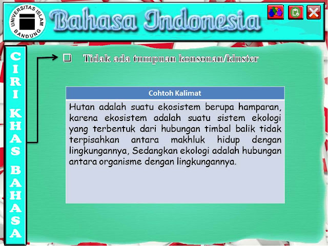 Tidak ada tumpuan konsonan/kluster