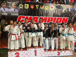 Atlet Karate Yonif Raider 408/Suhbrastha Raih Prestasi Pada Kejurda Inkai Jateng Danpomdam IV/Dip Cup X Tahun 2023