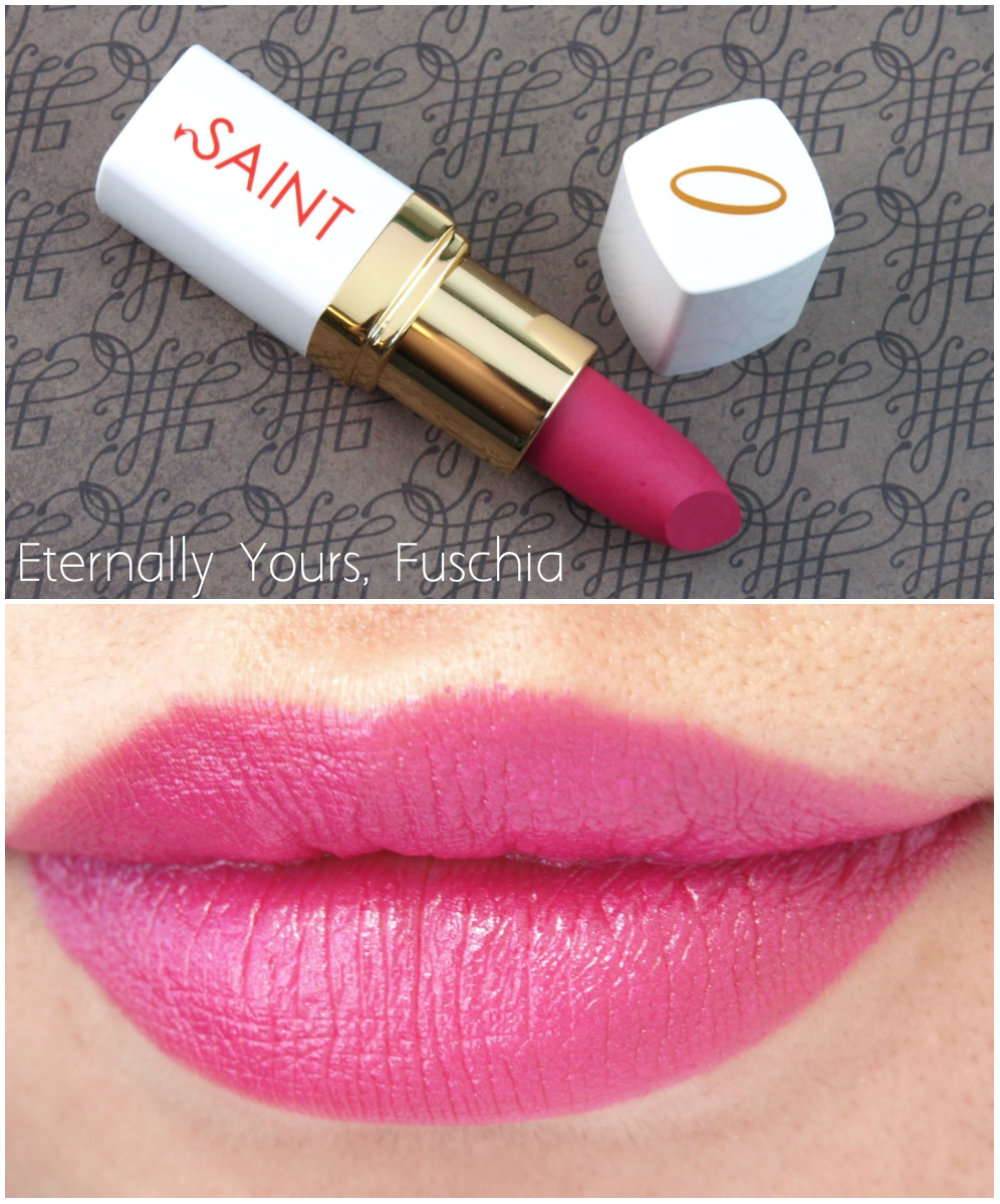Saint Cosmetics Blush in "Love Me for Eternity" and Lipsticks in "Lavender on a Prayer" & "Eternally Yours, Fuschia": Review and Swatches
