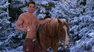 Josh Hopkins Shirtless on 12 Men of Christmas