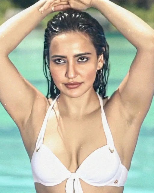 Neha Sharma in her latest hot bikini photoshoot armpit pics