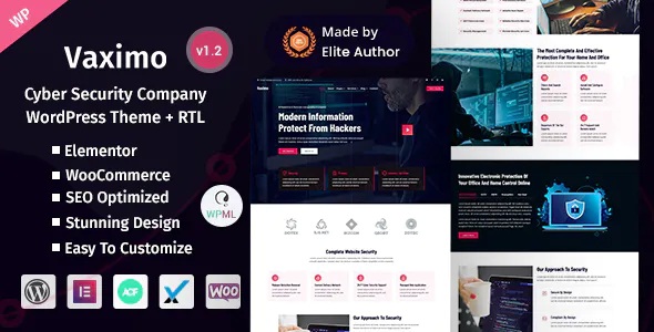 Best Cyber Security Company WordPress Theme