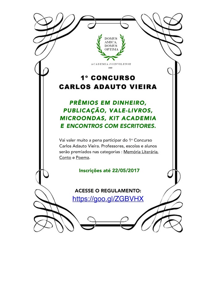 1º Concurso Carlos Adauto Vieira