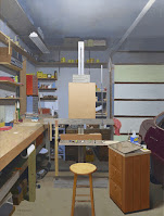 painting easel artist studio