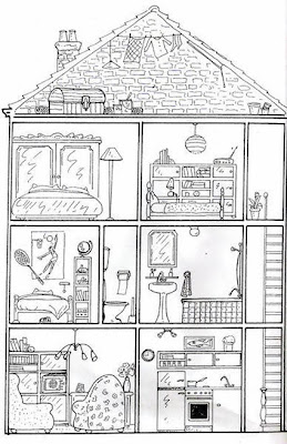 coloriage de maison imprimer gratuit