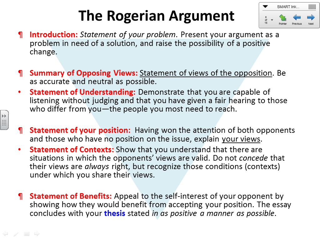 rogerian method outline