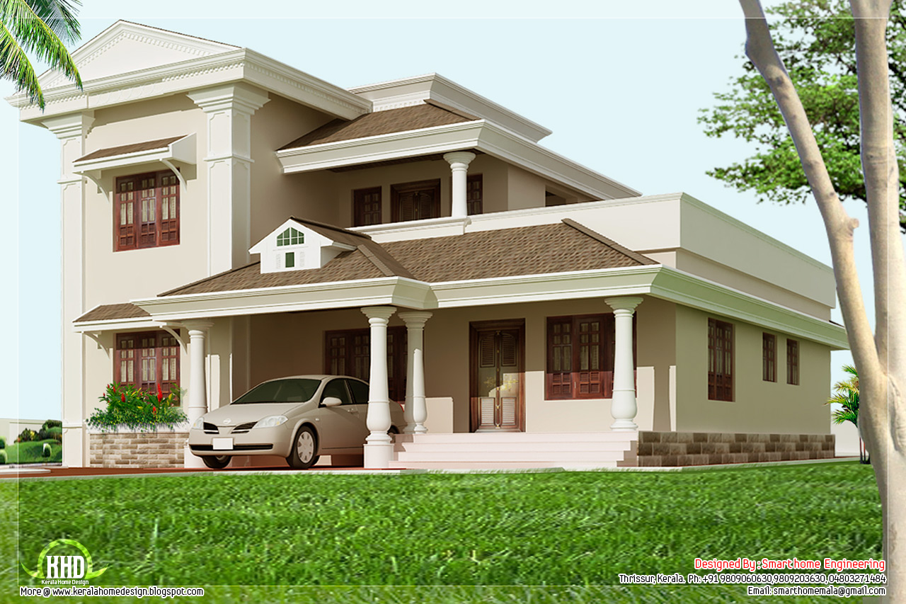 1800 square feet 3 bedroom home design  Kerala House Design