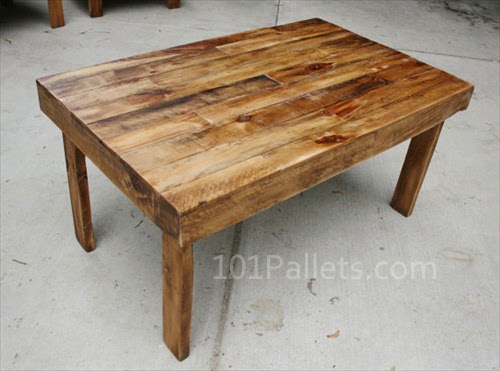 Easy To Make Pallet Wood Dining Table - Pallet Furniture