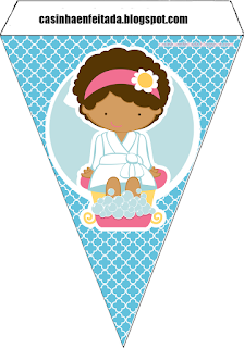 Spa Party Free Printable Banner.