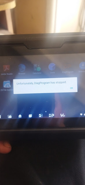 OBDSTAR P50 DiagProgram Has Stopped Solution