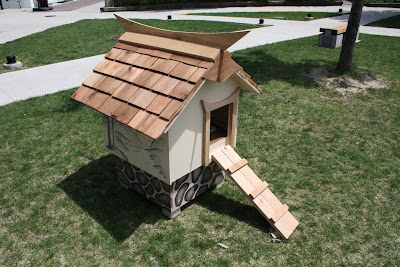 wood dog house plans