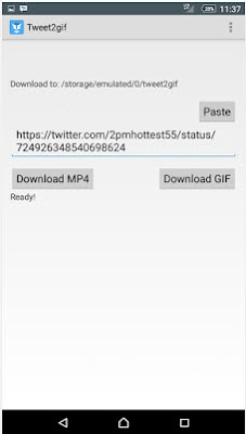 Download video dari tweeter menggunakan tweet2gif