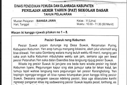 Buku Paket Bahasa Jawa Kelas 10 Kurikulum 2013