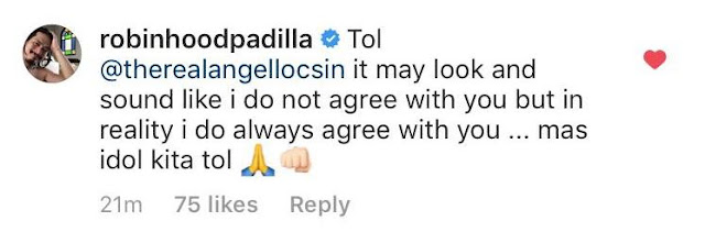 Angel Locsin Had A Sweet Birthday Message For Her Idol Robin Padilla!