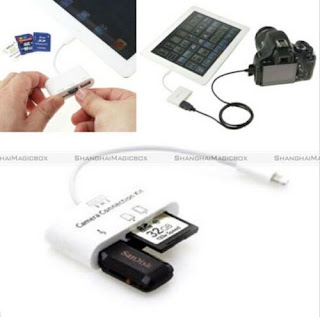 3 in 1 USB Camera Connection Kit Memory Card Reader Adapter For iPad 4/Mini/Air