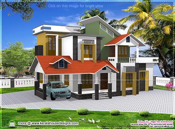 2098 sq ft house elevation