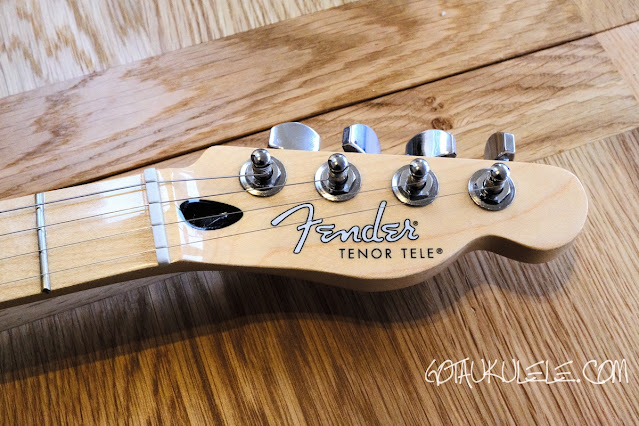 Fender Tenor Tele Guitar Ukulele Hybrid headstock