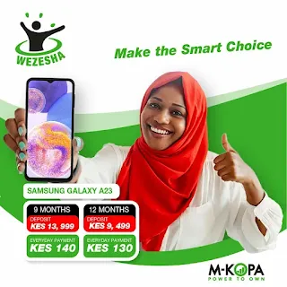M-Kopa Phones on loan banner