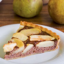 TARTA DE MANZANA REINETA Y MORCILLA