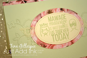 scissorspapercard, Stampin' Up!, The Ink Road, Just Add Ink, As You Wish, Beautiful Bouquet, Petal Promenade DSP, Well Written Framelits, Subtle 3DTIEF, Stitched Shapes Framelits