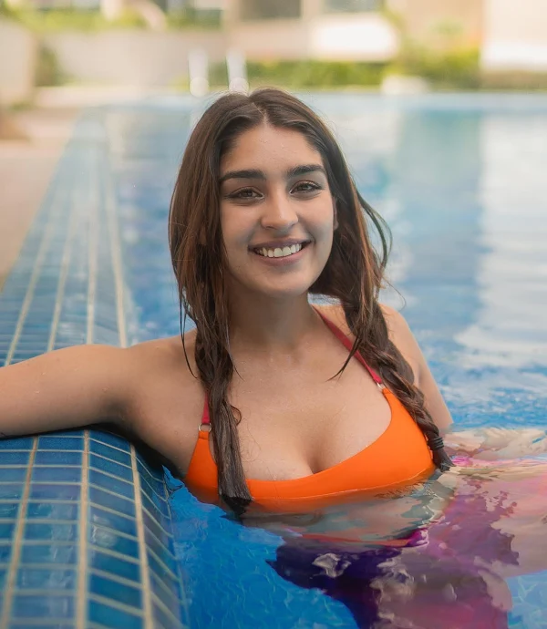 yukti thareja swimsuit rangabali actress