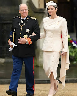 Prince Albert and Princess Charlene Coronation King Charles