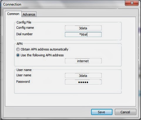 Setting APN Modem, GPRS/MMS Kartu 3 (Three) | Infonet GSM dan CDMA