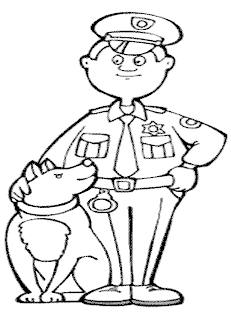 police and dog coloring pages,dog coloring pages,police coloring page