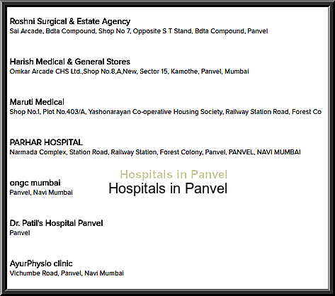 Hospitals in Panvel