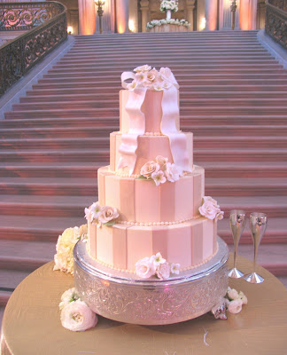 This wedding cake was created for Melissa's wedding at the beautiful City 