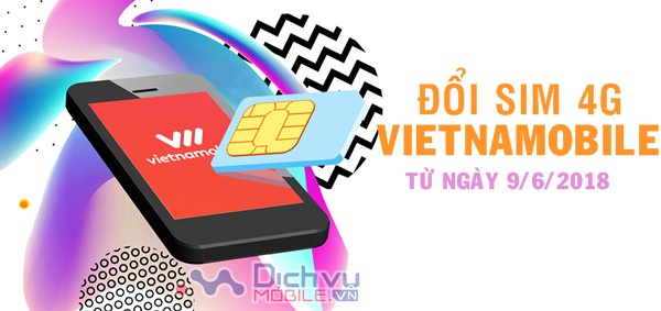 Hướng dẫn đổi sim 4G của Vietnamobile