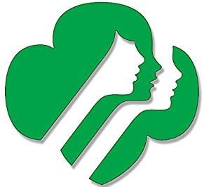 Girl Scouts Faces Logo on a Magnet