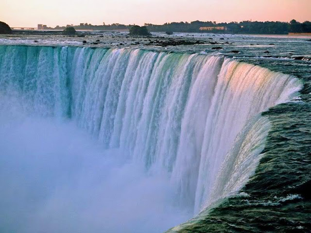 The Niagara waterfalls in Canada & United States of America 