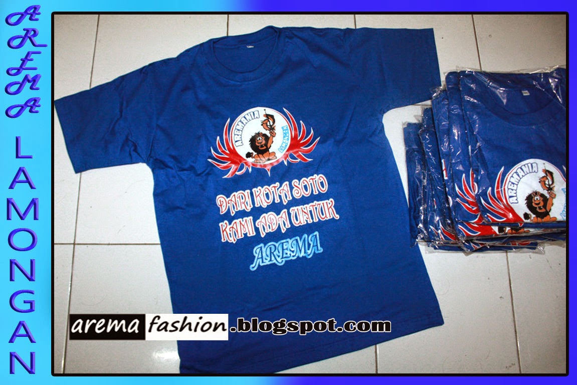 AREMA FASHION ONLINE Kaos  Arema Gambar  Sablon 