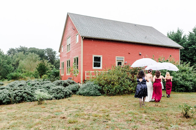 A rainy fall backyard tent wedding in Chestertown, MD photographed by Heather Ryan Photography