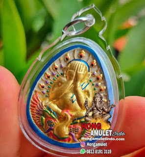 Thai Amulet Phra Pidta Mahalap (Great Fortune) Rich Pidta Blessing Kruba Aliyachart Wat Sung Kaew (Peacock King)