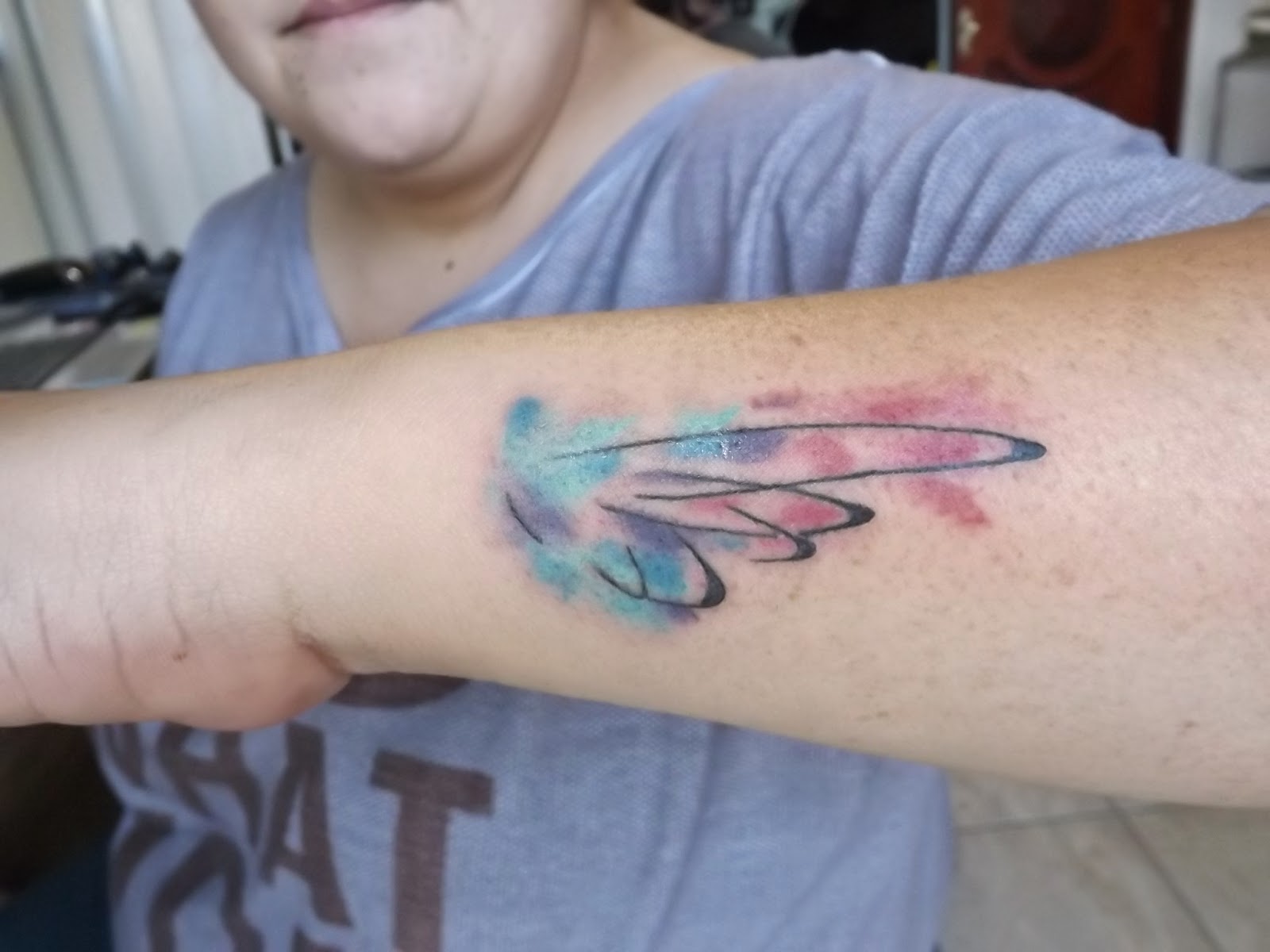 Leco's Tattoo: Tatuagem Aquarela