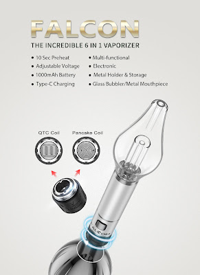 The Yocan Falcon Incredible 6 in 1 Vaporizer Pen