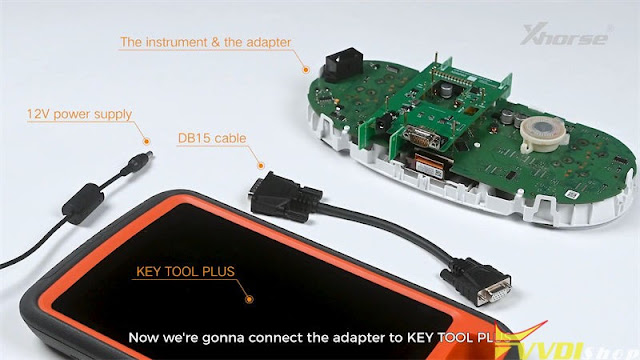 VVDI Key Tool Plus Read MQB D70F3537 with Solder Free Adapter 10