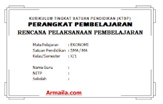 Download RPP KTSP Ekonomi Kelas X SMA