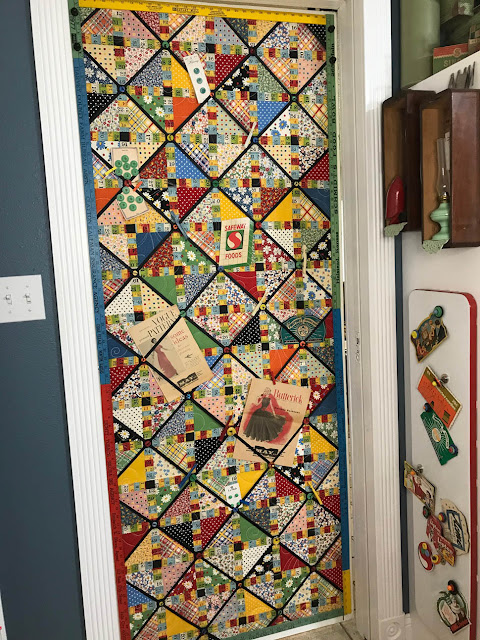 Sliding Quilted Screen Door by Thistle Thicket Studio. www.thistlethicketstudio.com