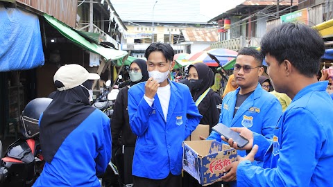 Membantu SMK Persada, PMII Kutim Gelar Aksi Sosial