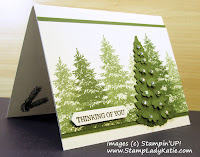 Stamping Off technique with Stampin'UP!'s Winter Woods stamp set and In the Woods Dies byStampLadyKatie