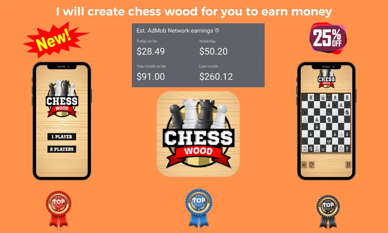 I will create chess wood for you to earn money