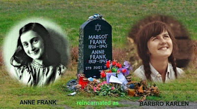 REINCARNATION OF ANNE FRANK AS BARBRO KARLÉN