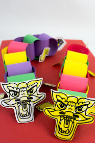 How to Make Paper Chain Dragons for Chinese New Year