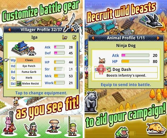 [Kairosoft] Ninja Village v1.0.4 APK: game ngôi làng Ninja cho android