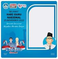 contoh twibbon hari guru nasional 2022